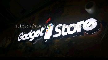 Godget Phone store 3D Led channel box up signage