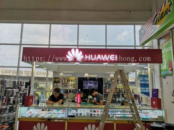 Huawei LED Acrylic 3D Box up Sigange At Giant Klang Center