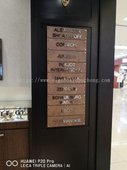 3D stainless steel box up lettering Signage at One Utama shopping mall damansara Kuala Lumpur