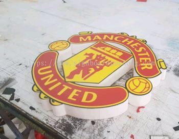 MU logo LED frontlit Acrylic box up sigange supply at klang