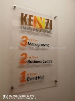 Kennzi Acrylic cut out 3D lettering acrylic poster frame sigange at kota damansata Kuala Lumpur 