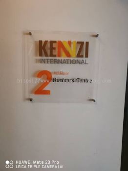 Kennzi Acrylic cut out 3D lettering acrylic poster frame sigange at kota damansata Kuala Lumpur 