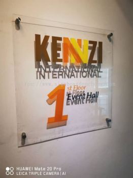 Kennzi Acrylic cut out 3D lettering acrylic poster frame sigange at kota damansata Kuala Lumpur 