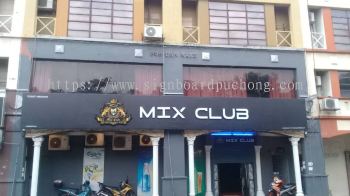 Mix Club 3D LED Box Up RGB Color lettering at Subang jaya SS 2 kuala Lumpur