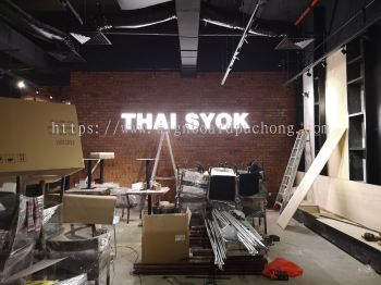 Thai Syok 3D box up hollywood ligjt lettering signage design at center i-city mall shah alam