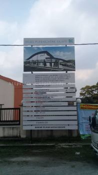 Project construction signboard at Kuala Lumpur