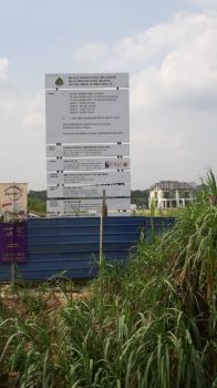 construction Project signboard at Kuala Lumpur