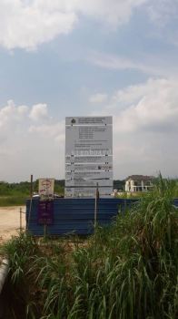 construction Project signboard at Kuala Lumpur