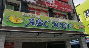 Restoran ABC Maju 3d LED channel box up lettering signage at kajang Kuala Lumpur