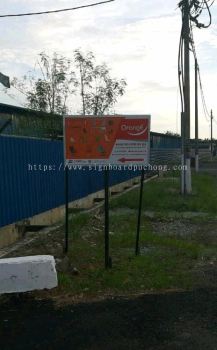 orange Road signage at pulau indah klang