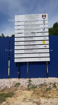 Construction Signboard Project signage at subang jaya Kuala Lumpur