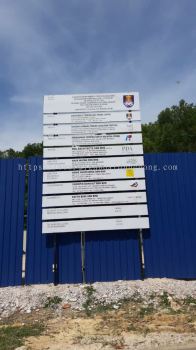 Construction Signboard Project signage at subang jaya Kuala Lumpur