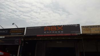 Abx Express Normal metal G.i signage signboard at batu cave Kuala Lumpur