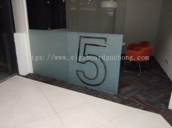 MyEg service center Frosted glass Sticker cut out at kota Damansara Kuala Lumpur