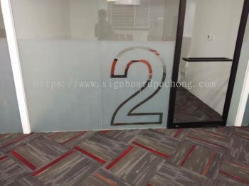 MyEg service center Frosted glass Sticker cut out at kota Damansara Kuala Lumpur