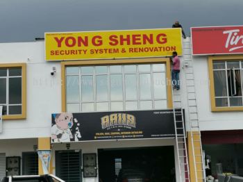 Yong Sheng Security system & renovation normal metal G.i signboard at botanic bukit tinggi