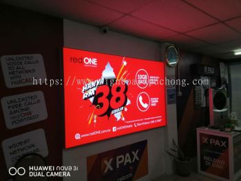 indoor LED fabric light box at subang Usj Kuala Lumpur