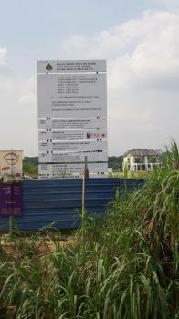 Construction Project Signboard at cyber jaya Kuala Lumpur