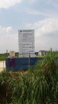 Construction Project Signboard at cyber jaya Kuala Lumpur