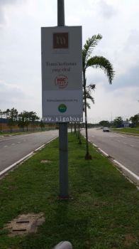 Emkay road bunting signage signboards at cyber jaya Kuala Lumpur