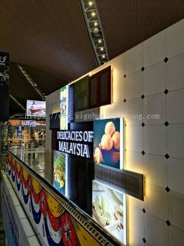 Acrylics 3D Box up LED signage at KLIA sepang Kuala Lumpur