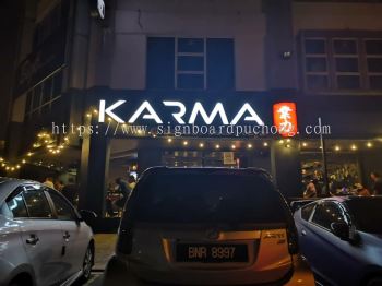 Karma 3D Eg Conceal Box up LED lettering signage at bandar bukit raja klang