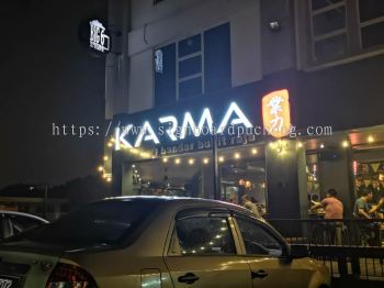 Karma 3D Eg Conceal Box up LED lettering signage at bandar bukit raja klang