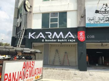 Karma 3D Eg Conceal Box up LED lettering signage at bandar bukit raja klang