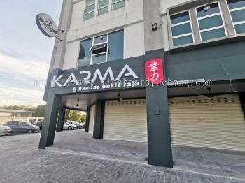 Karma 3D Eg Conceal Box up LED lettering signage at bandar bukit raja klang