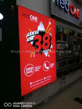 red one network sdn bhd LED fabrix light box at Petaling jaya bangsa Kuala Lumpur