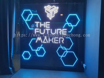 the future maker Indoor LED neon bar signage at kota damansara Petaling jaya Kuala Lumpur