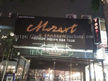 Mozart R&B club 3D LED box up lettering Billboard signboard at bangsar Petaling jaya Kuala Lumpur