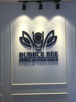 Bubble Bee 3D Acrylic Box up lettering indoor 3D signage at petaling jaya kuala Lumpur 