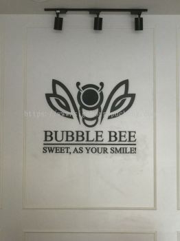 Bubble Bee 3D Acrylic Box up lettering indoor 3D signage at petaling jaya kuala Lumpur 