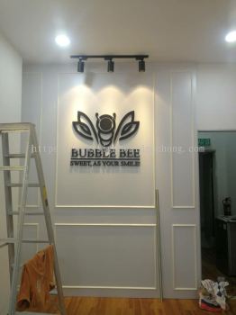 Bubble Bee 3D Acrylic Box up lettering indoor 3D signage at petaling jaya kuala Lumpur 