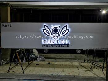 bubble Bee Eg box up 3D LED backlit signage signboard at Batu cave Kuala Lumpur