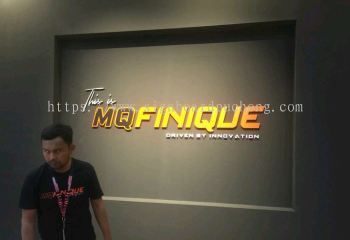 Mq Finuque Acrylic box up lettering signage at sepang Kuala Lumpur