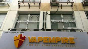 Vapempire Acrylic 3D LED box up signboard at Kuala Lumpur