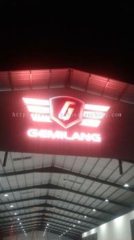 Gemilang Giant 3D Led conceal box up lettering and logo at kajang kuala Lumpur