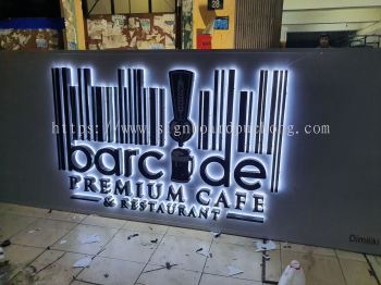 Barcudel 3d eg box up LED backlit signage at Kuala langat 