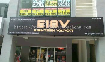 E18V 3D led conceal box up lettering signage signboard at shah alam 