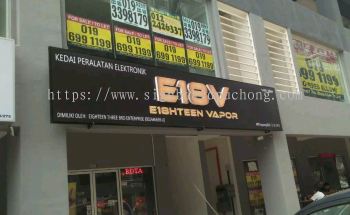 E18V 3D led conceal box up lettering signage signboard at shah alam 