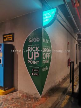 Grap food pick up wallpaper sticker at Kuala Lumpur