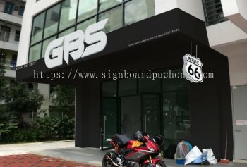 3d box up led channel frontlit lettering signage at Kuala Lumpur