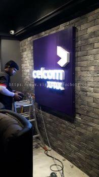 3d box up led channel frontlit lettering signage at Kuala Lumpur