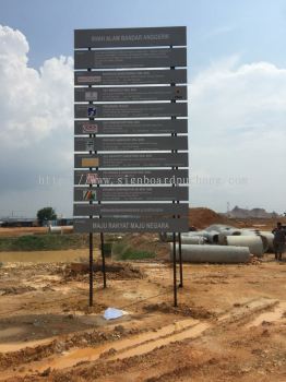 Construction Project Signboard at Kuala Lumpur klang Selangor