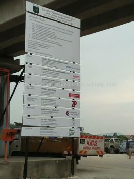 Construction Project Signboard at Kuala Lumpur klang Selangor