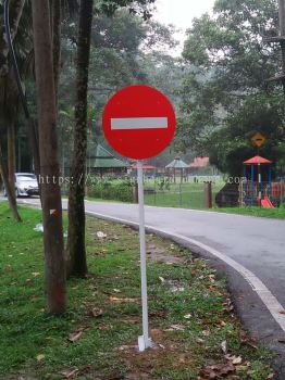 JKR Space Road Berhanti NoEnter Signage signboard at Kuala Lumpur Klang Selangor