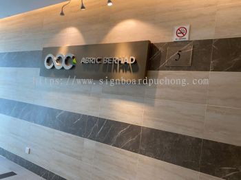 arbic berhad stainless steel box up 3d indoor signage signboard at klang kuala lumpur