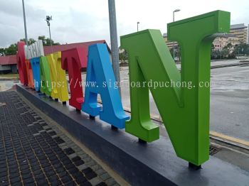 kuantan aluminium 3d box up conceal big lettering signage signboard at kuantan